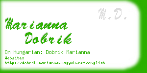 marianna dobrik business card